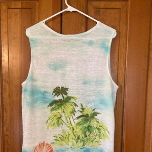J Jill Women’s “love linen” Sleeveless Top